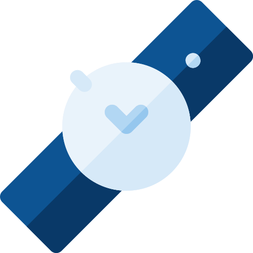 zegarek na rękę Basic Rounded Flat ikona
