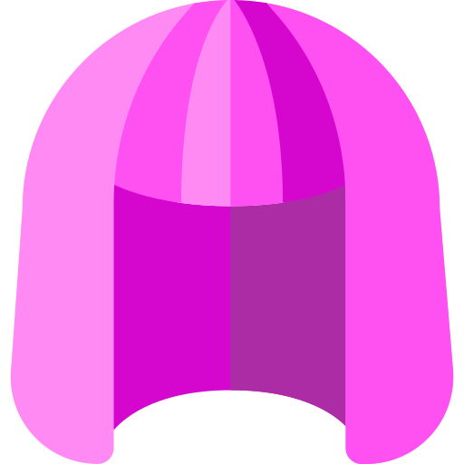 peluca Basic Rounded Flat icono