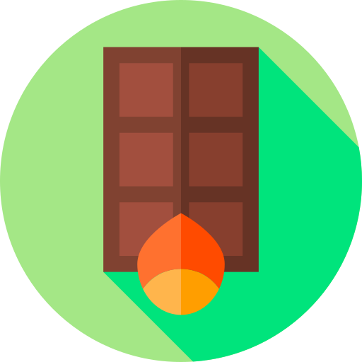 초콜릿 바 Flat Circular Flat icon