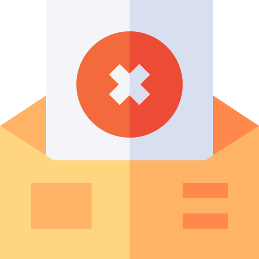 Rejection Basic Straight Flat icon