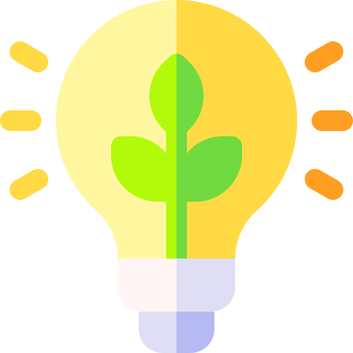 energía sostenible Basic Rounded Flat icono