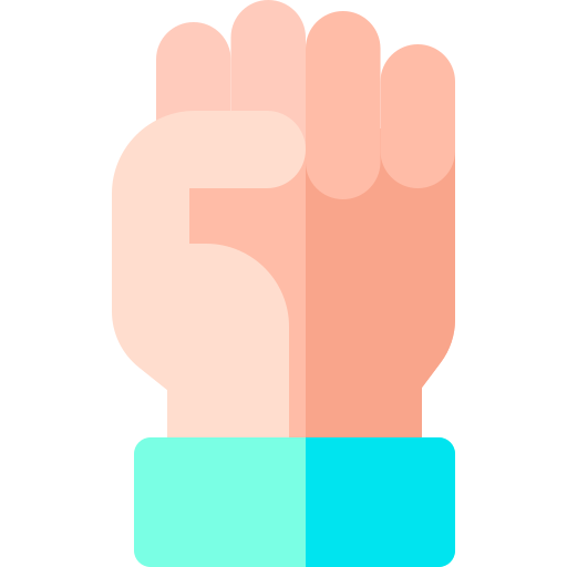 Fist Basic Rounded Flat icon