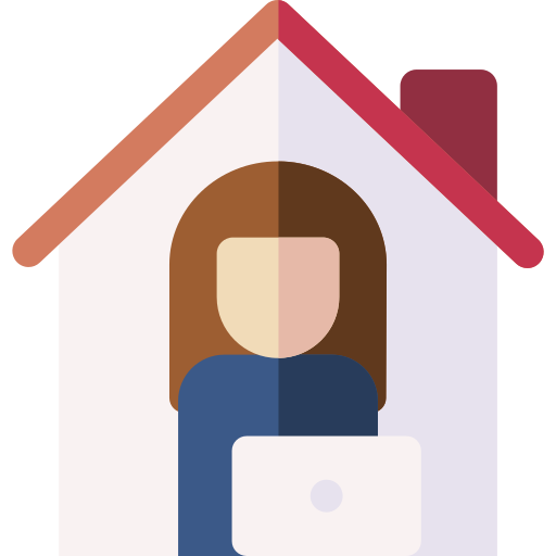 Work from home Basic Rounded Flat icon