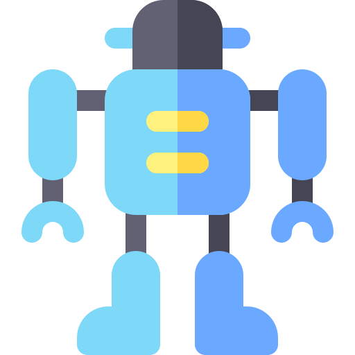 robot Basic Rounded Flat icona