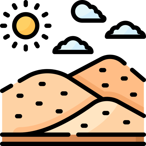 desierto Special Lineal color icono