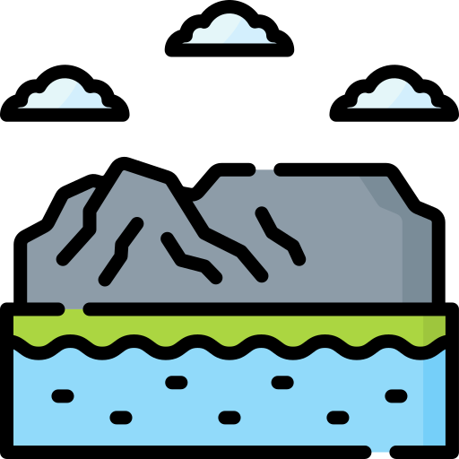 montaña de la mesa Special Lineal color icono