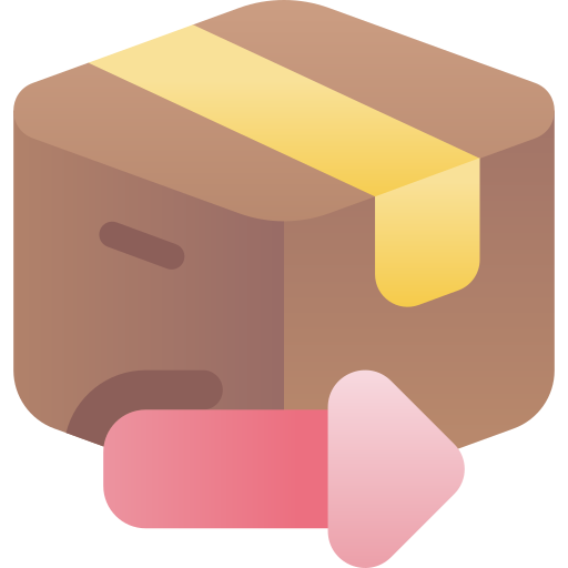 Delivery box Kawaii Star Gradient icon
