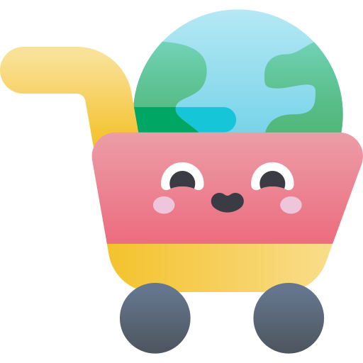 Shopping cart Kawaii Star Gradient icon