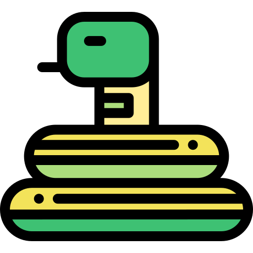 뱀 Detailed Rounded Lineal color icon