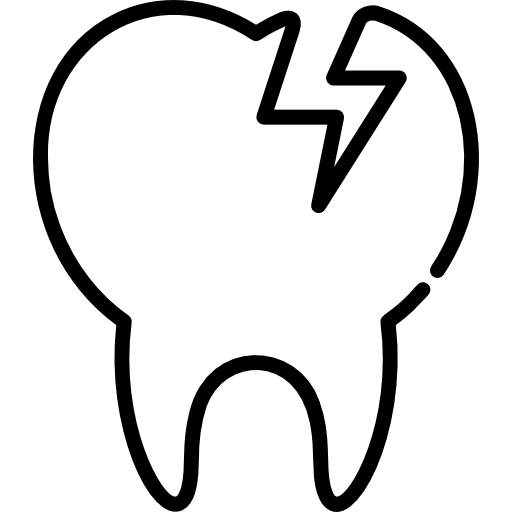 Broken tooth Special Lineal icon