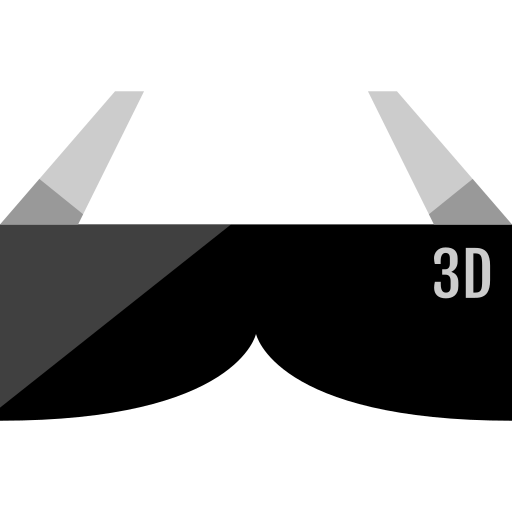 okulary 3d Alfredo Hernandez Flat ikona