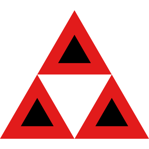 Triangle button Alfredo Hernandez Flat icon