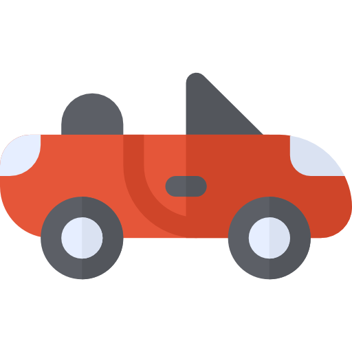 Cabriolet Basic Rounded Flat icon