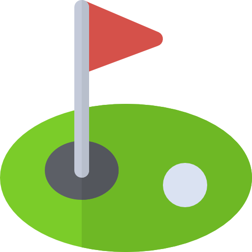 golf Basic Rounded Flat icon