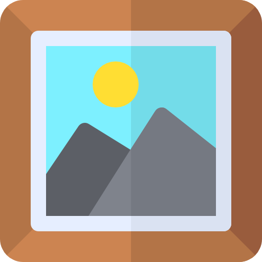 Picture Basic Rounded Flat icon
