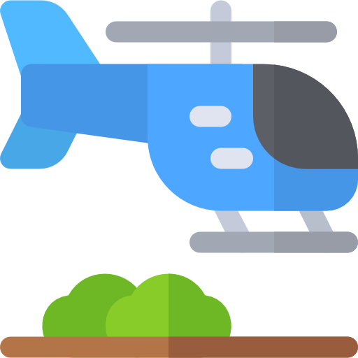 Helicopter Basic Rounded Flat icon