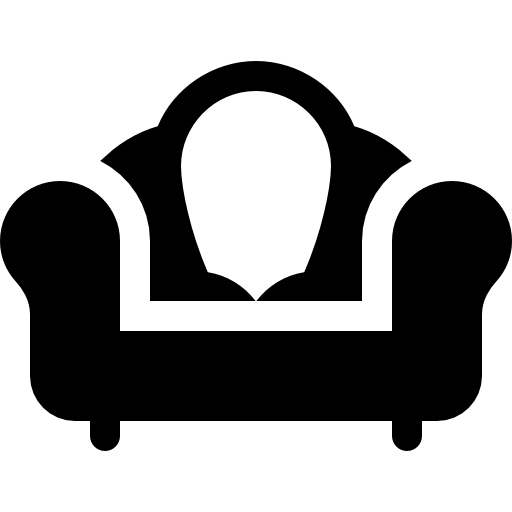 sofá Basic Rounded Filled Ícone