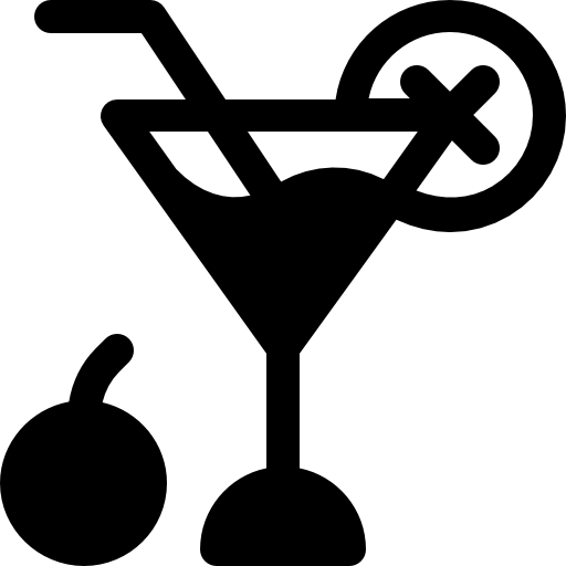 cocktail Basic Rounded Filled icona