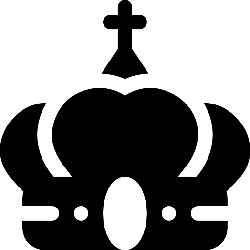 Crown Basic Rounded Filled icon