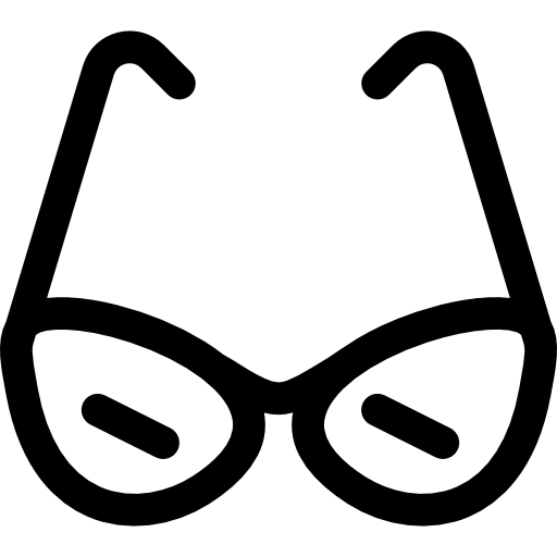 Eye glasses Basic Rounded Lineal icon