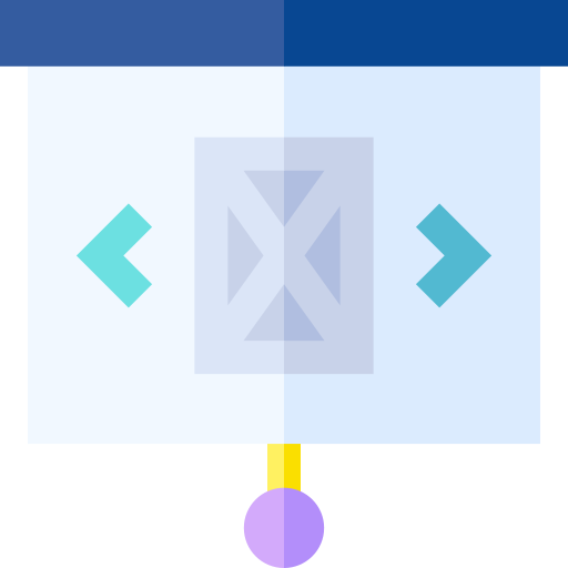 Presentation Basic Straight Flat icon
