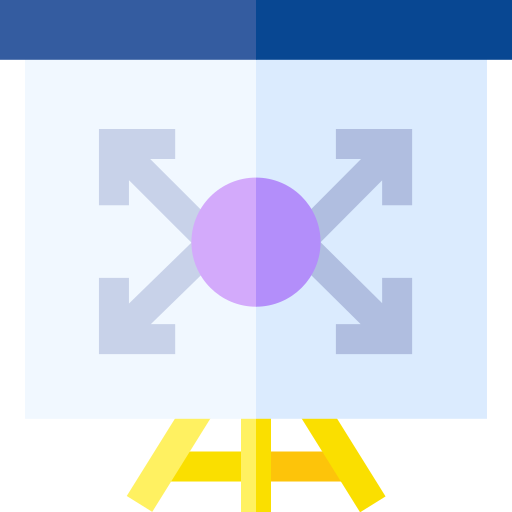 ekspansja Basic Straight Flat ikona