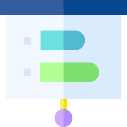統計 Basic Straight Flat icon
