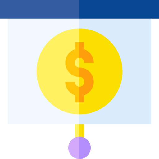 経済 Basic Straight Flat icon