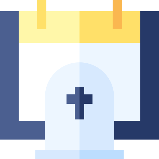 Funeral Basic Straight Flat icon
