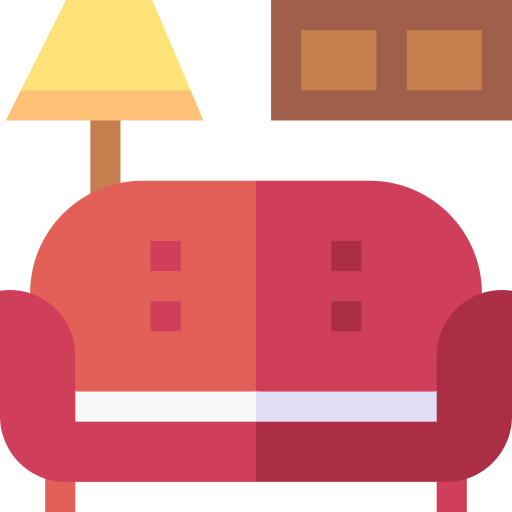 sala de estar Basic Straight Flat icono