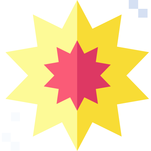 explosion Basic Straight Flat icon