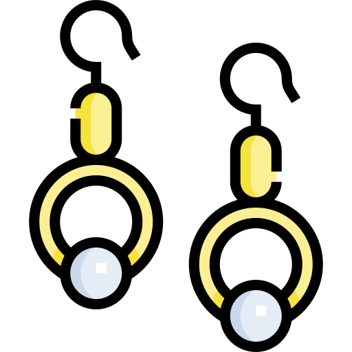 oorbellen Detailed Straight Lineal color icoon