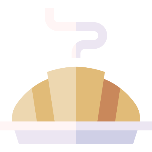 croissant Basic Straight Flat icoon