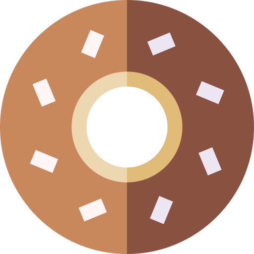 Donut Basic Straight Flat icon
