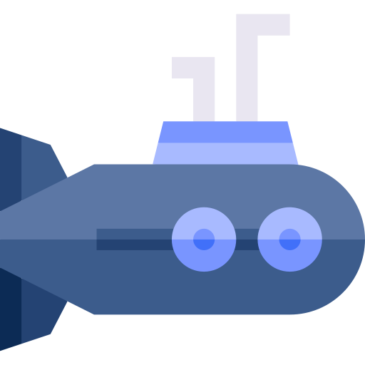 Łódź podwodna Basic Straight Flat ikona