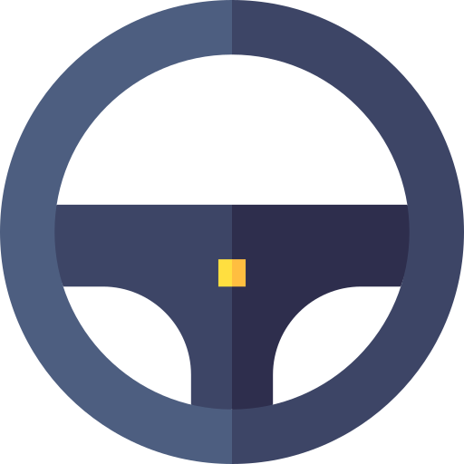 Steering wheel Basic Straight Flat icon
