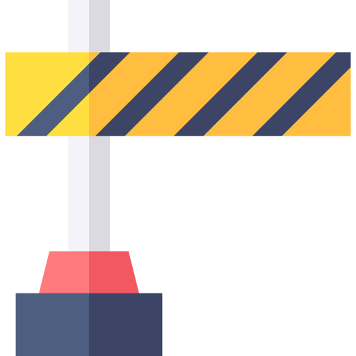교통 장벽 Basic Straight Flat icon