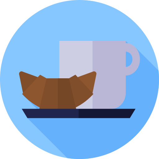 koffie Flat Circular Flat icoon