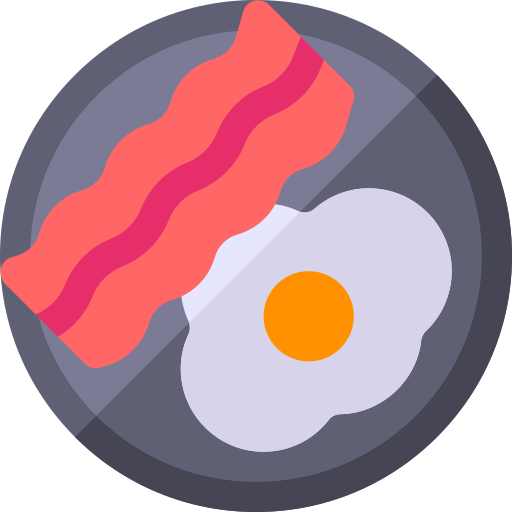 bacon Basic Rounded Flat Ícone