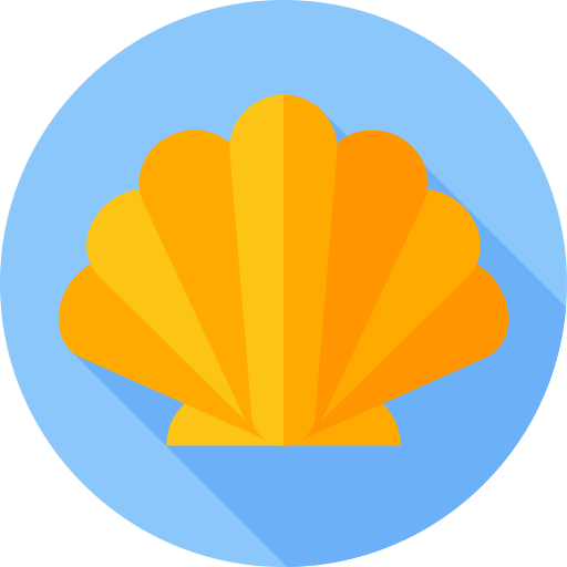 Shell Flat Circular Flat icon