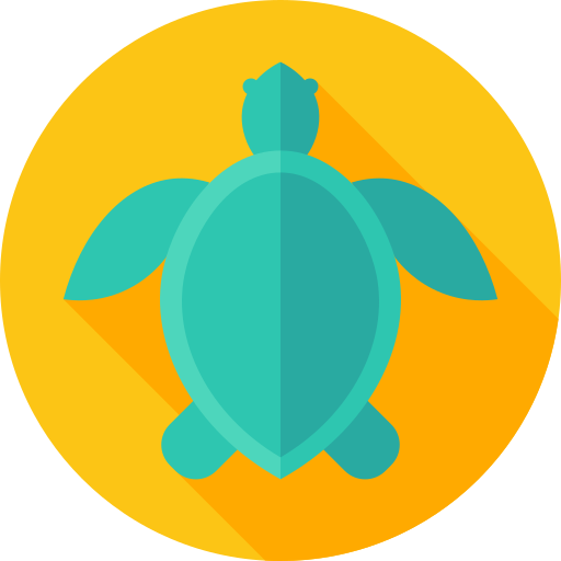 tartaruga Flat Circular Flat icona