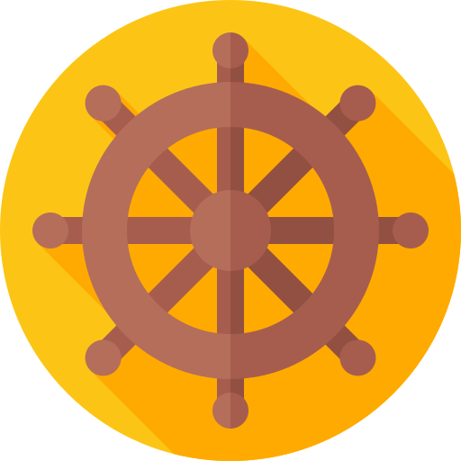 timón Flat Circular Flat icono
