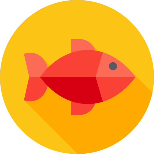 魚 Flat Circular Flat icon