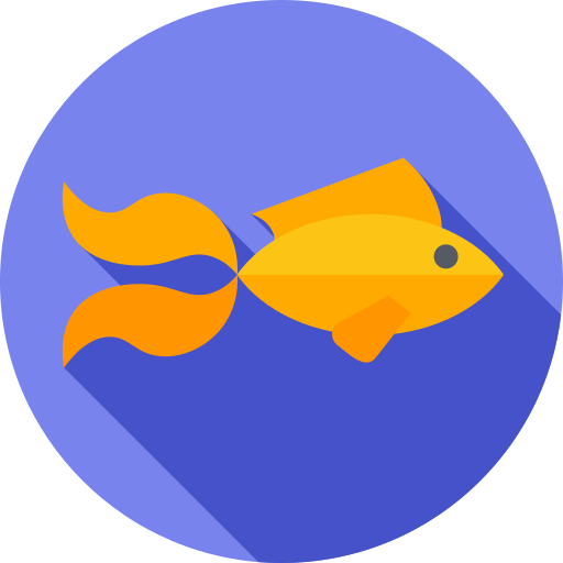 Бетта рыба Flat Circular Flat иконка
