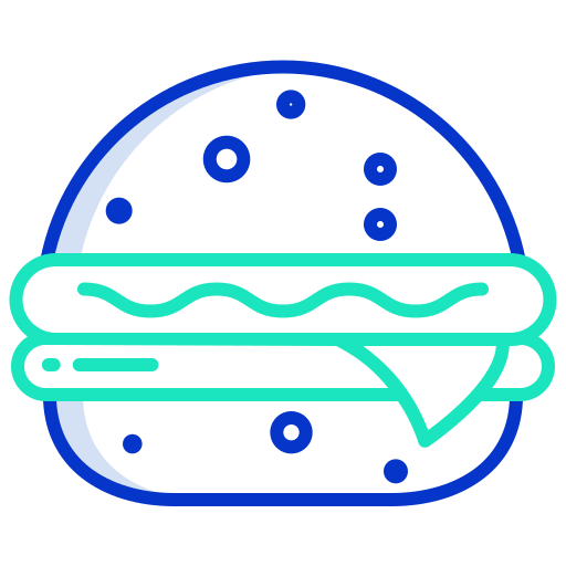 hamburger Icongeek26 Outline Colour icona