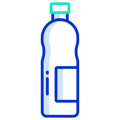 bouteille d'eau Icongeek26 Outline Colour Icône
