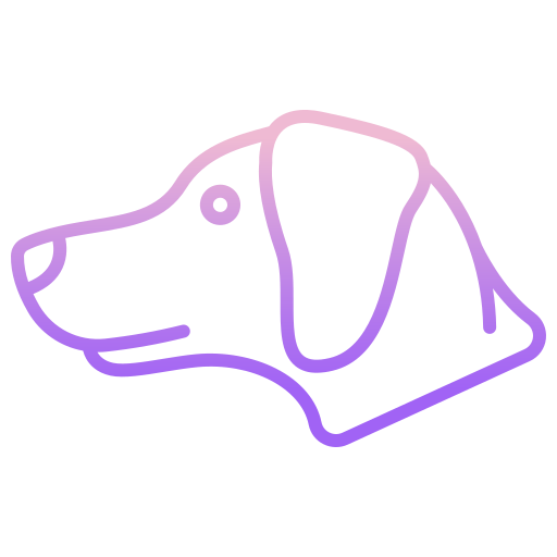 Dog Icongeek26 Outline Gradient icon