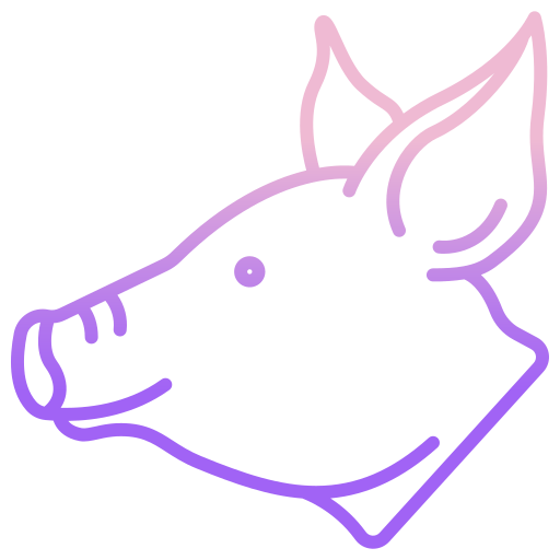 Pig Icongeek26 Outline Gradient icon