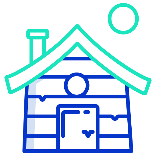huis Icongeek26 Outline Colour icoon
