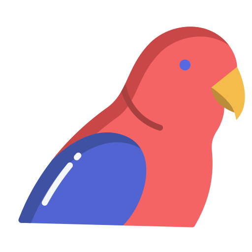 papegaai Icongeek26 Flat icoon